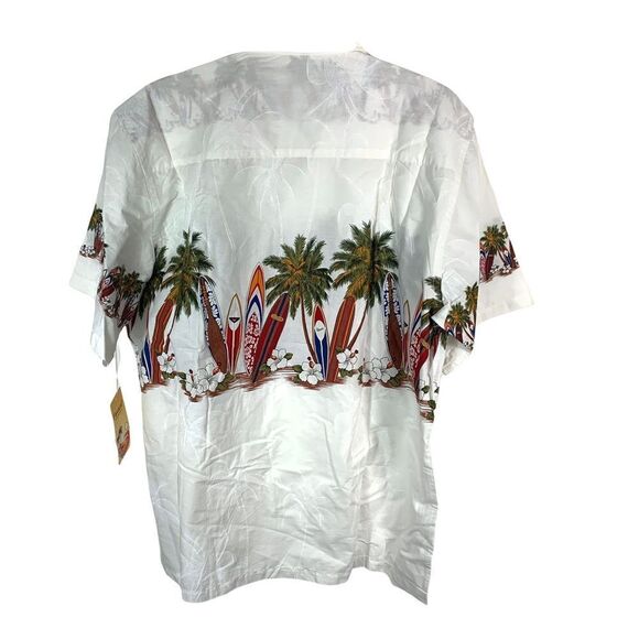 Favant Hawaiian Palm Surf Button Down Shirt - Picture 2 of 9
